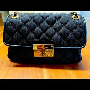 Michael Kors Large Sloan Denim Shoulder Bag NWT